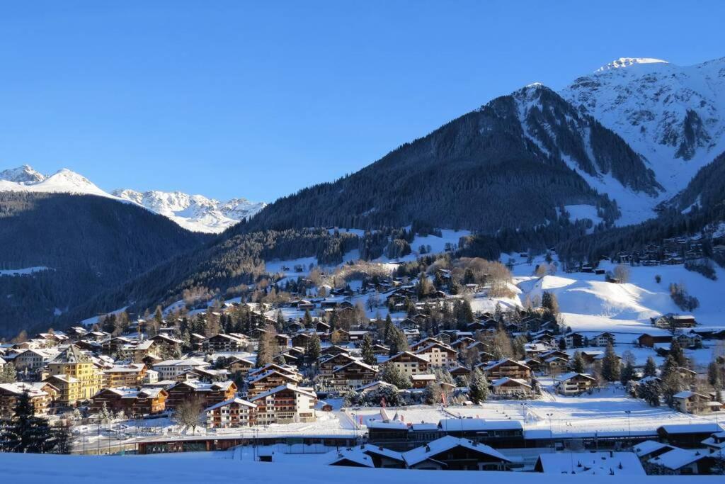Appartement In Hus Signal Met Prachtig Uitzicht Op De Bergen Klosters Εξωτερικό φωτογραφία